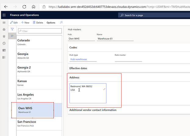 Finance and Operations dashboard