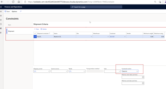 Finance and Operations dashboard