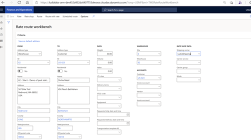 Finance and Operations dashboard