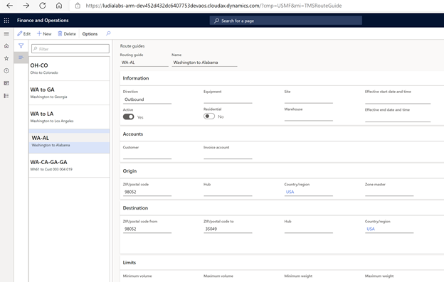 Finance and Operations dashboard